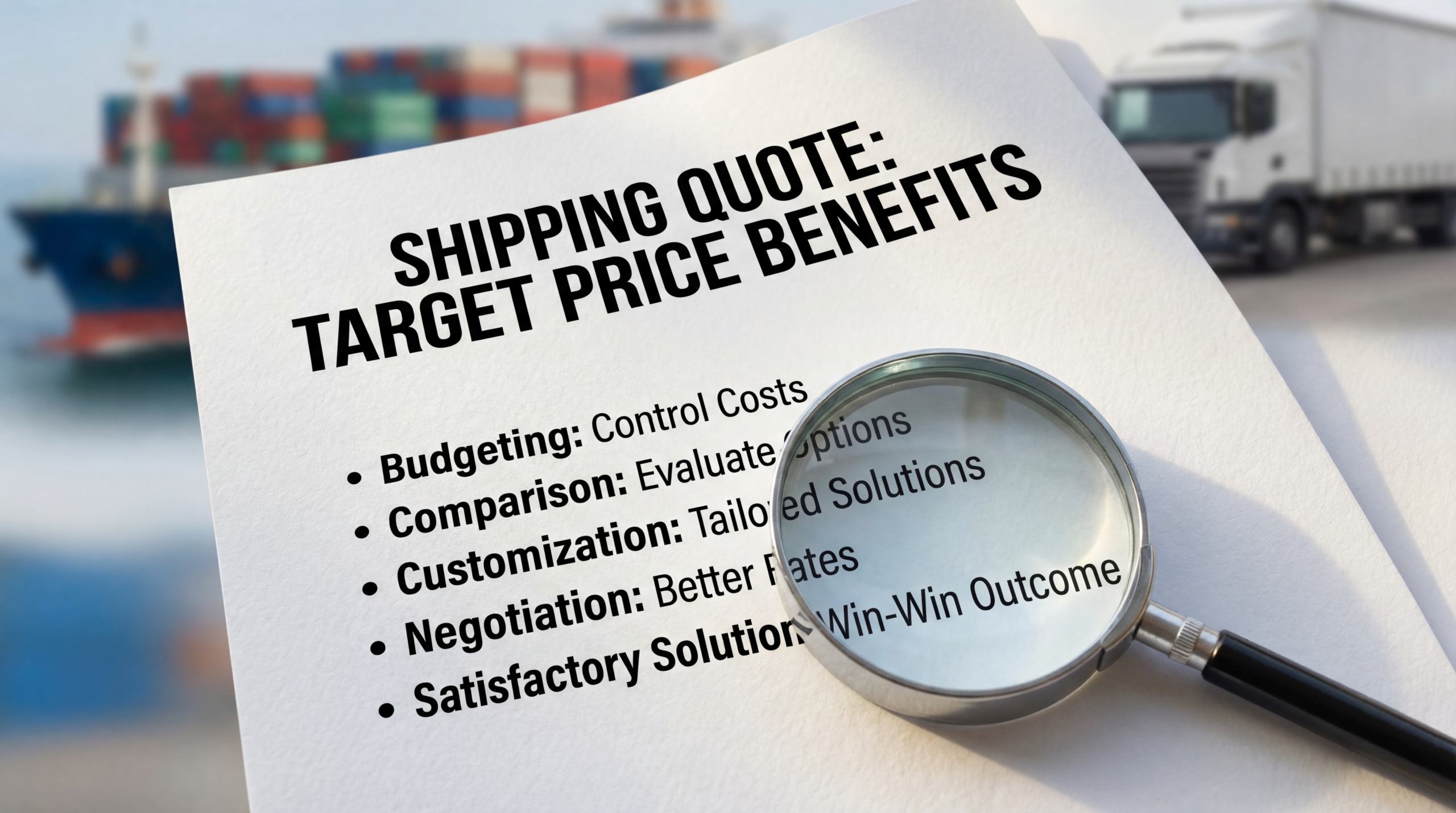 Target Price in Shipping Quote: How It Enhances the Process
