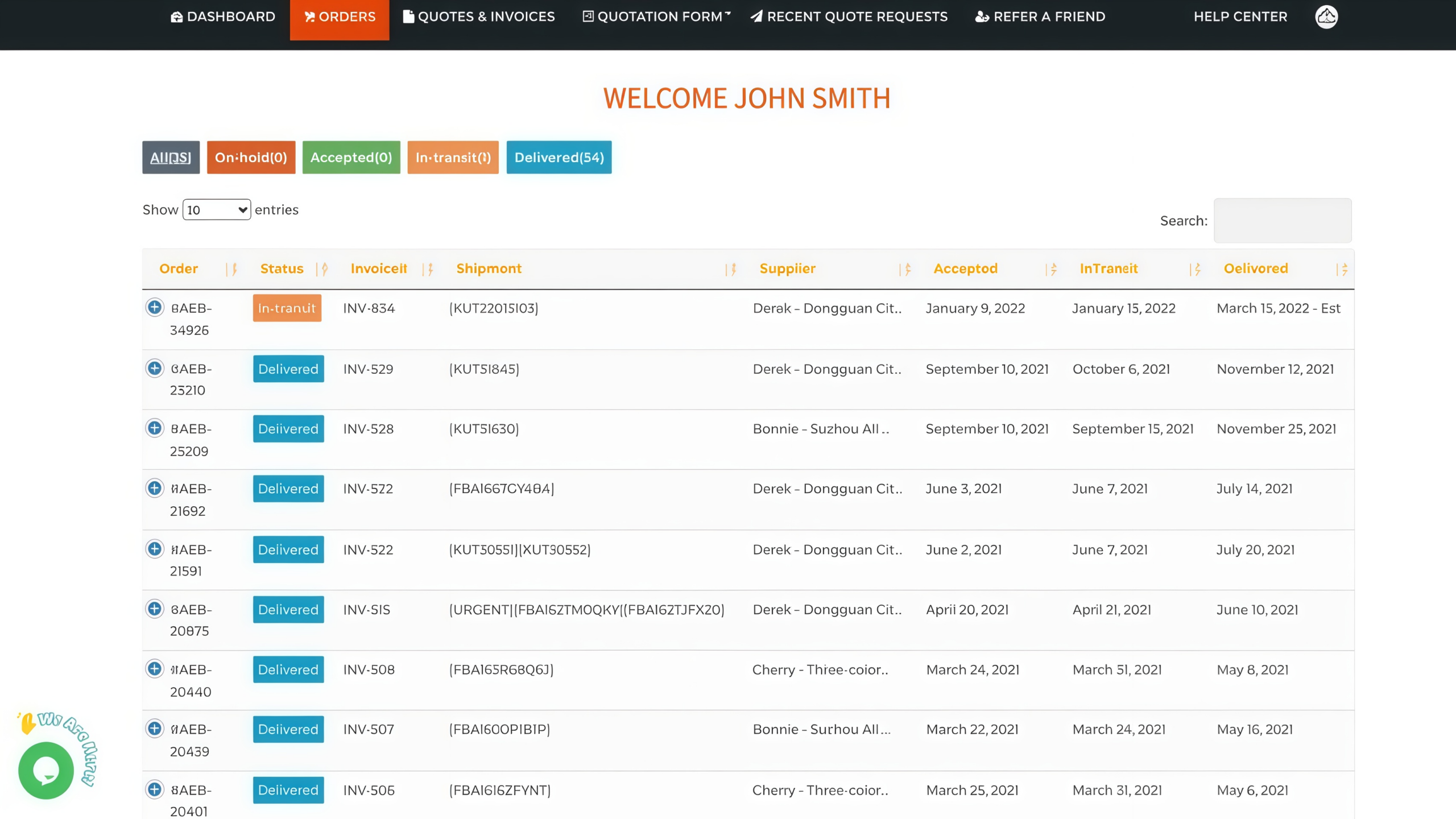 My Account Page