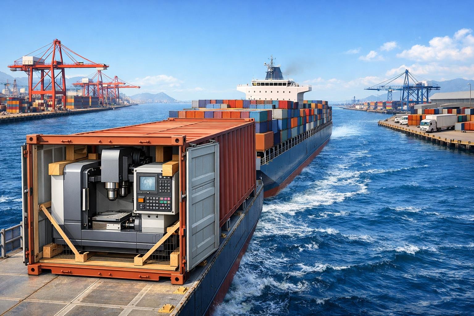 CNC Machine Shipping China to USA: Key Steps, Methods & Compliance