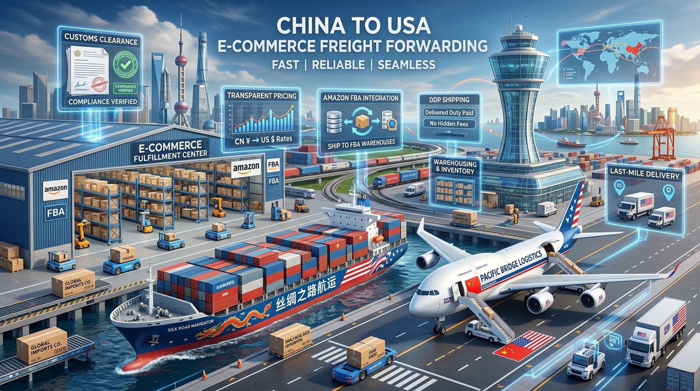China to USA Freight Forwarders Top 10 Services for E-Commerce Brands