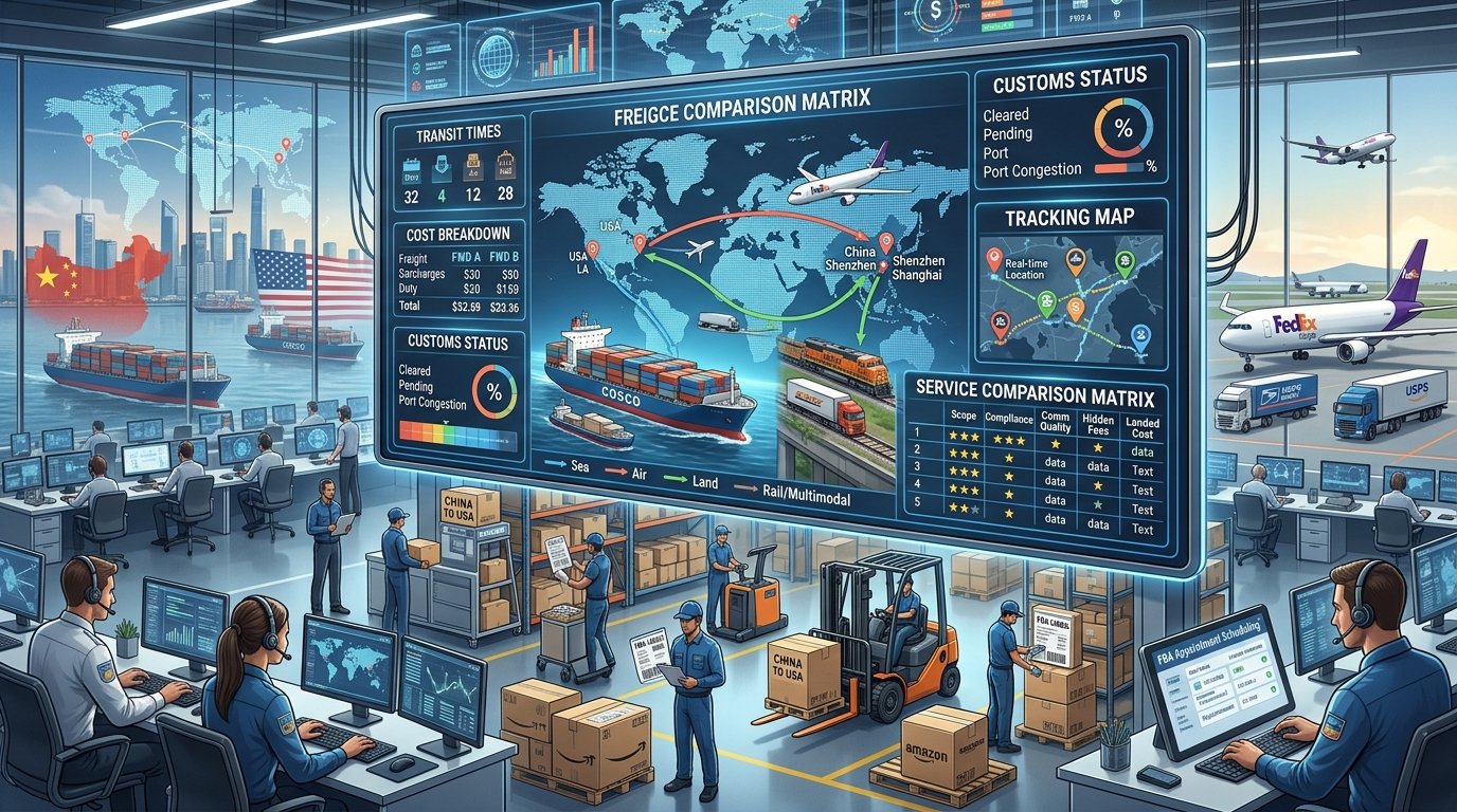 Freight Forwarding Services Comparing China–USA Providers