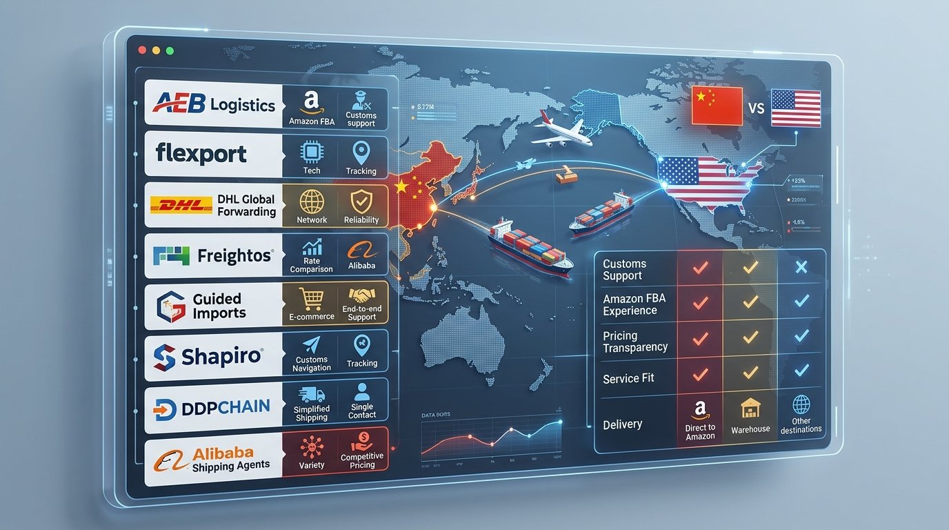 Top 8 Freight Forwarders for Alibaba Imports to the USA